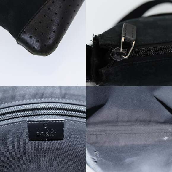 GUCCI GG Canvas Shoulder Bag Black - Picture 11 of 13